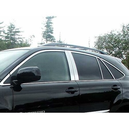 Black Rear Passenger Side Quarter Window Trim For Lexus RX330 RX350 RX400h 2004-2009